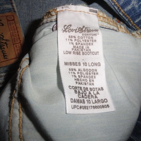Levi Jeans Bootcut Size 10 Long - Picture 4 of 7